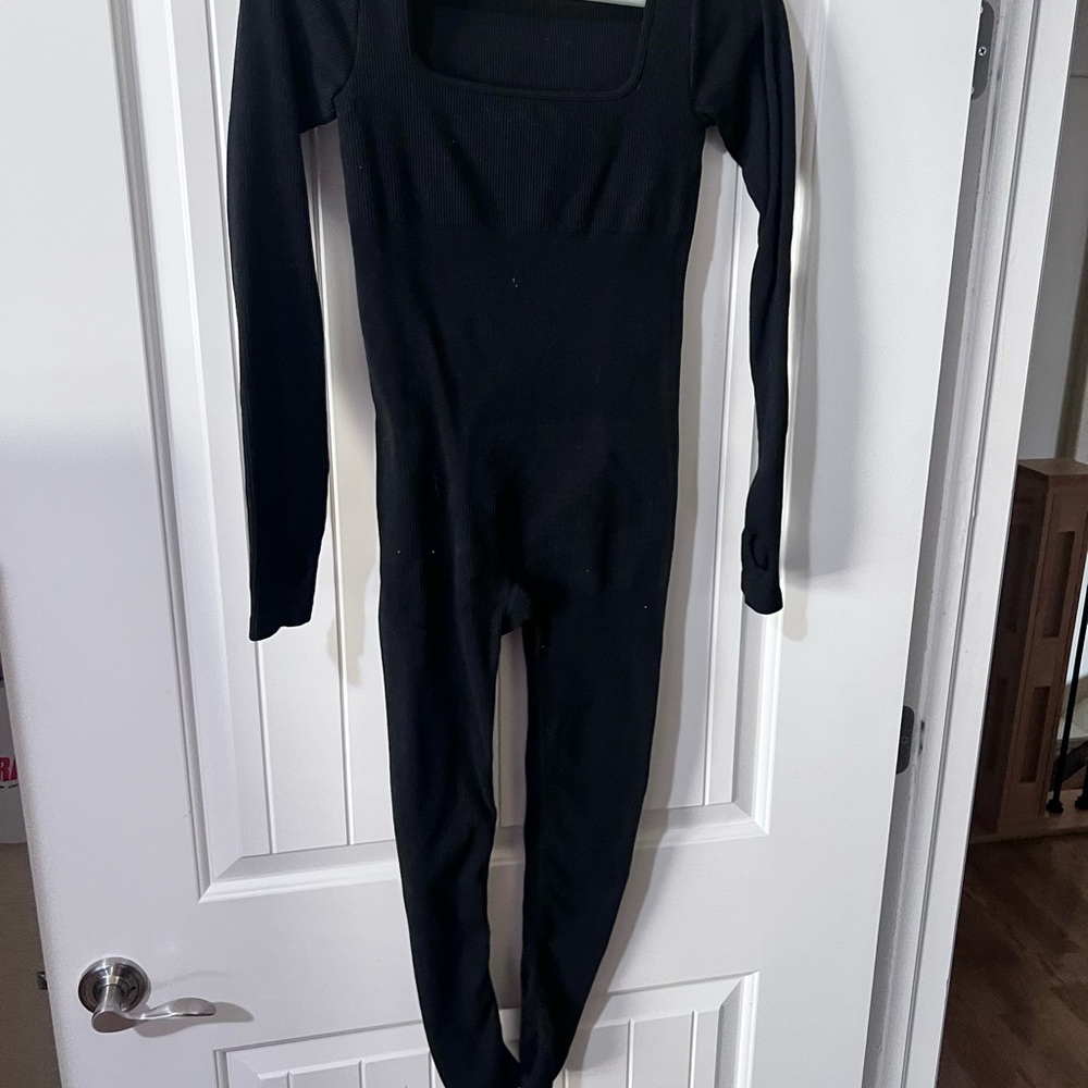 Black Long Sleeve Jumpsuit